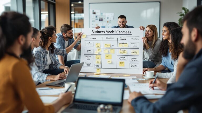 business model canvas with examples